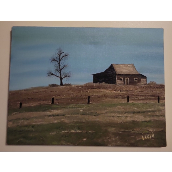 Original Works Oil Painting By Local Artist Lloyd Rogowski 22x21