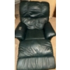 Image 5 : Leather Rocker/ Recliner Well Loved, Small Tear on Arm  36x41x39"tall