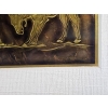 Image 5 : Framed Metallic Art Pieces Feature Wildlife Designs Including Bison And Moose 16''*13'' INCHES.