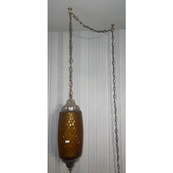 Vintage Swag Lamp No Assembly Required. Simply Plug in & Let There Be Light