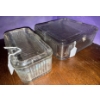 Image 3 : Vintage Ribbed Refrigerator Dishes w/Lid & Round Small Pyrex w/Lid 