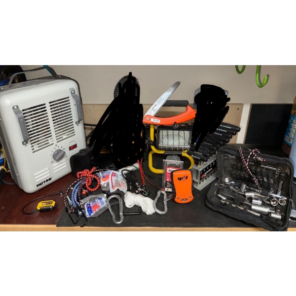 Shop Collection, Shop Light, Heater, Socket Set, & More
