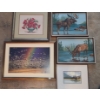 Image 1 : Birds 21 X 15.5 Framed, Moose/ Deer 14.5 X 11 Painted Framed, Nick Prins Print 12.5 X 10 FUG