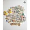 Image 3 : Jello Coins, Wooden Nickels, Vintage  Camp Fire Girl Books, Little Piggy Pottery, Antique Calenders