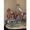 Image 2 : LLADRO 'At the Fair' Porcelain Sculpture (Broken Boy Unattached) - 23W, 8D, 8T