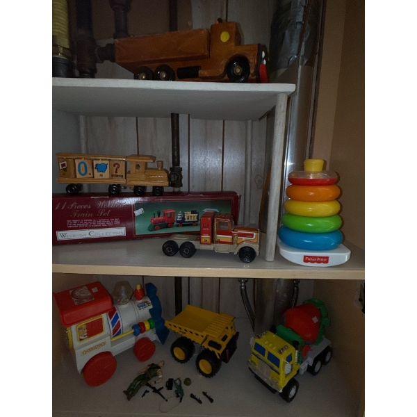 Vintage Toys - Cars, Wooden Train/Car 