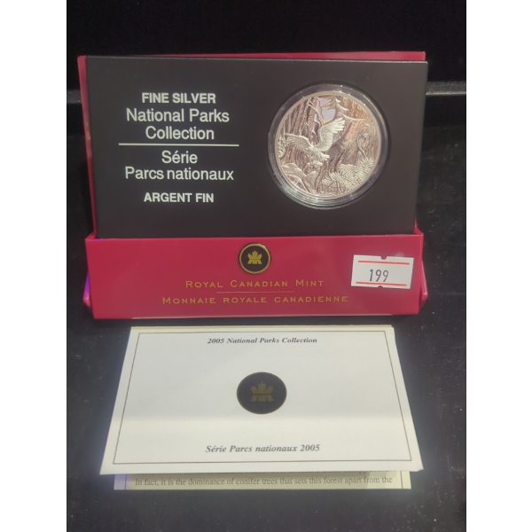 RCM 2005  The Pacific Rim National Park Reserve of Canada Silver 99.99 Coin 31.39g