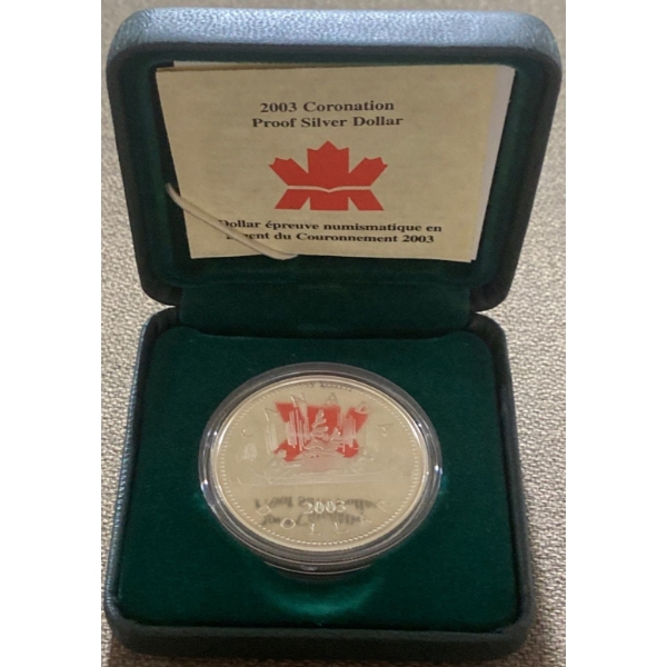 2003 Proof Dollar 92.5% Silver 25.175 Grams