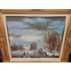 Image 4 : Two Framed Artworks: German Winter Scene and HG Plumb “Five Sense Kitten”