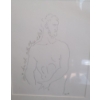 Image 2 : Pencil Drawing "Don't F* With This Chick"- Artist Illegible, 15.5 X 19.5 Framed Under Glass