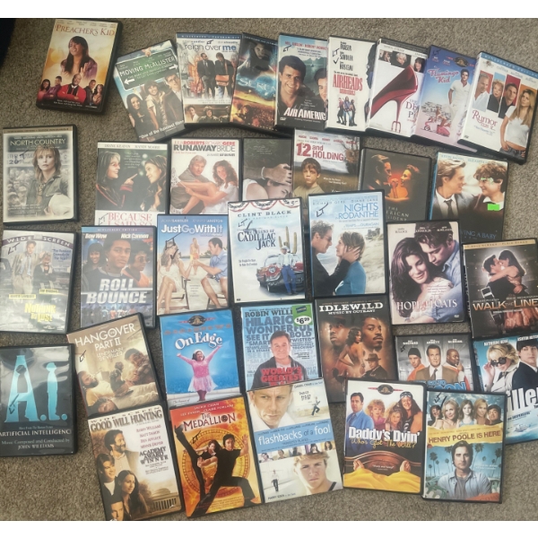 Mystery Box Of DVD's  Cadillac Jack, Rumor Has it, She's Having A Baby, Just Go With It & More!!