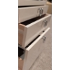 Image 5 : White Three-Drawer Rolling Storage Cabinet with Luxury Monte Blanc Writing Set