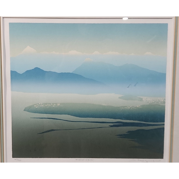 Limited Edition Serigraphy of "First View" by Peter and Traudl Markgraf. #47 of 80
