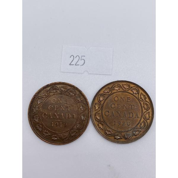 1919/1920 Canadian Large One Cents