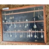 Display Case w Asst Spoons 24 w, 20 h