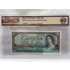 Image 1 : Graded Canadian 1954 Mod. Portrait $1 UNC Prefix: V/F