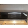 Image 4 : Black Media Console with Flip-Down Door and Storage Drawer