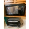 Image 1 : Black Kenmore Microwave and Oster Toaster Oven Combination