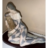 Image 5 : LLadro Statue w/ Wooden Base 15.5 W, 8 D, w/ Statue on Top 11 T	