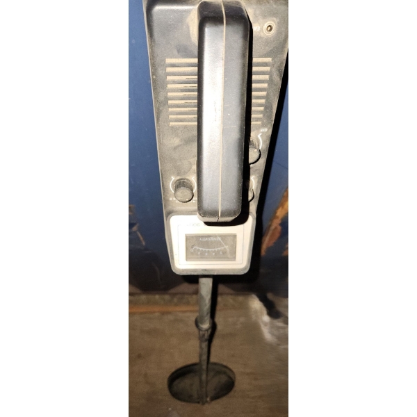 Radio Shack Micronta 3001 Metal Detector and Vintage GWG Striped Coveralls Size 44 