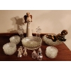 Image 1 : Bubble Lace Glassware Serving Bowl Set, Various Angels- Tallest 14 T, and More!