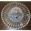 Image 2 : Elegant Crystal Serving Ware - Gravy Boat Butter Keep & Party Platter 14W
