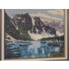 Image 2 : Decor: Embroidery Above Fireplace 20 X 17, Blue Brandy Glass 15 T, Drink Train 12 x 11 and More! 