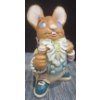 Image 4 : Pendelfin Scene Base 15"L With 8"T Pendelfin Rabbit + 2"T Rabbit