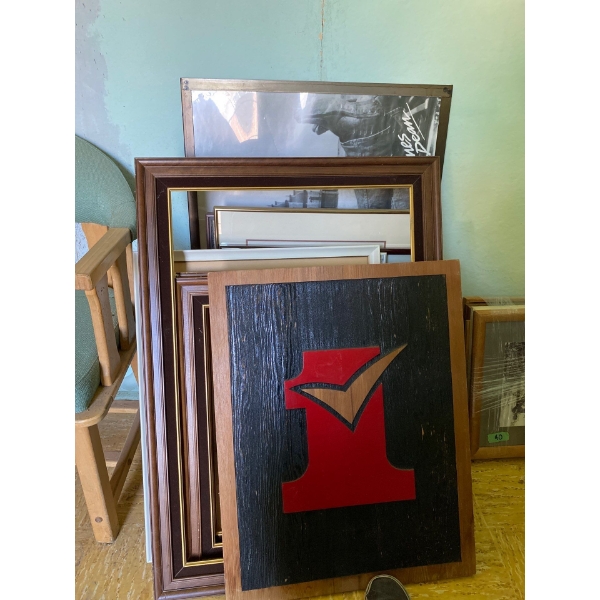 16 Piece Set of Frames and Framed Art