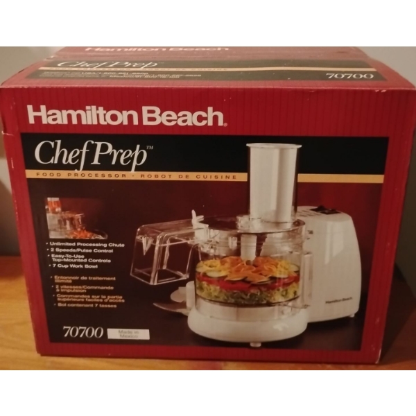 New Hamilton Beach Chef Prep Food Processor 
