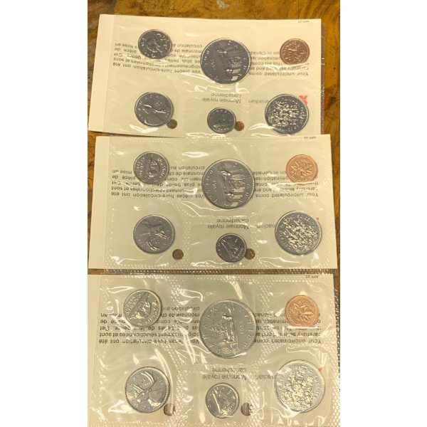 Three 1982 RCM Collectable Uncirculated Coin Sets' (Duplicate)