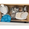 Image 3 : Kitchen Cupboard Contents Incl. Pots, Pans, Cloths 