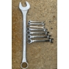 Image 1 : 8 Chrome Vanadium SAE Combination Wrenches, 3/8" to 1-5/8"