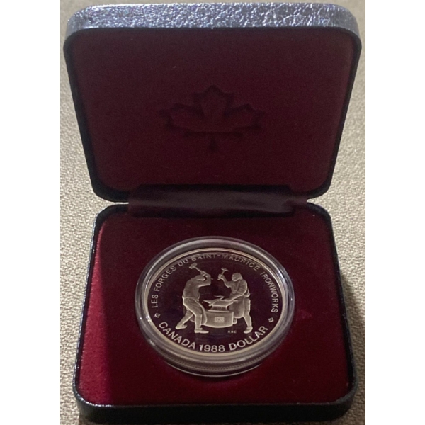 1988 Canadian Silver Dollar 50% Silver 23.3 Grams