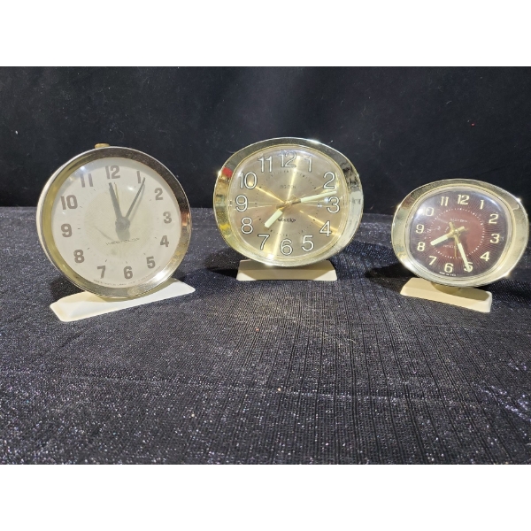 West Clock Wind-Up Table Alarm Clocks