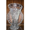 Image 1 : Crystal Vase and Plate with Intricate Cut Design
