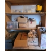 Image 1 : Contents of Shelves: Sandpaper, Extension Cords, Garage Lamp, Level, Toolbox, Tools & more