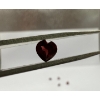 Image 5 : 5 Heart Cut Natural Mandarain Spessartite Garnets, Totaling 4.24ct, Measuring 5.9x5.9x3.38mm