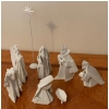 Image 1 : 380 Degrees - 'Origami' Attractive Plaster Nativity Scene 
