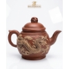 Image 5 : Yixing-Style Teapot, Glass Cups With Gold Rims, And Various Small Ceramic Vessels,  Art Glass Vase.