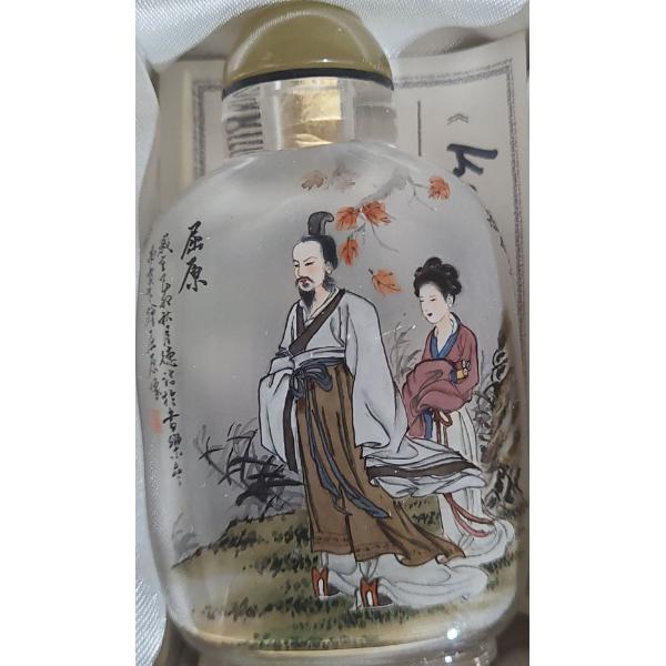 Artist: Meng De Hao "Kong Zi" Wang Xisan Ji School Reverse Painting Snuff Bottle