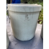 Image 4 : Three crocks one has a lid They are size 3,4,5 from Medalta made in Alberta Medicine Hat