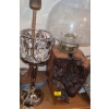 Image 5 : Decor: Candle w/ Jewels 9 T, Wood Base Lantern 14 T , Tray w/ Jewels 8 W, 8 D, 2 T and More!