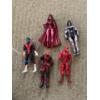 Marvel Legends Nightcrawler, Marvel Unmasked Deadpool, Scarlet Witch, Marvel Legend Taskmaster 