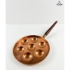 Image 6 :  Antique And Vintage Copper Pans, 6''INCHES, 6.5''INCHES , 9''INCHES.