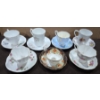 Image 1 : 7 Teacups with Matching Saucers