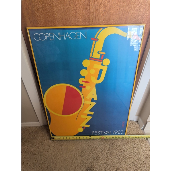 Copenhagen Jazz Festival 1983 Framed Poster