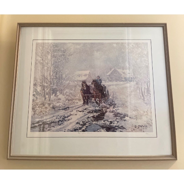 Georgia Jarvis - 'Springtime Slush' Photolithographic Reproduction On Paper 28x34