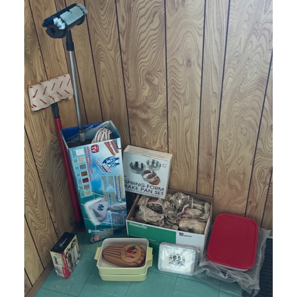  Misc. Home - Glassware, Bake Pan Set, H2O Mop, and More 