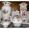 Image 2 : Royal Albert Old Country Roses Collection Clock, Tea Pot, 4 Plates, 4 Tea Cups, Large Vase